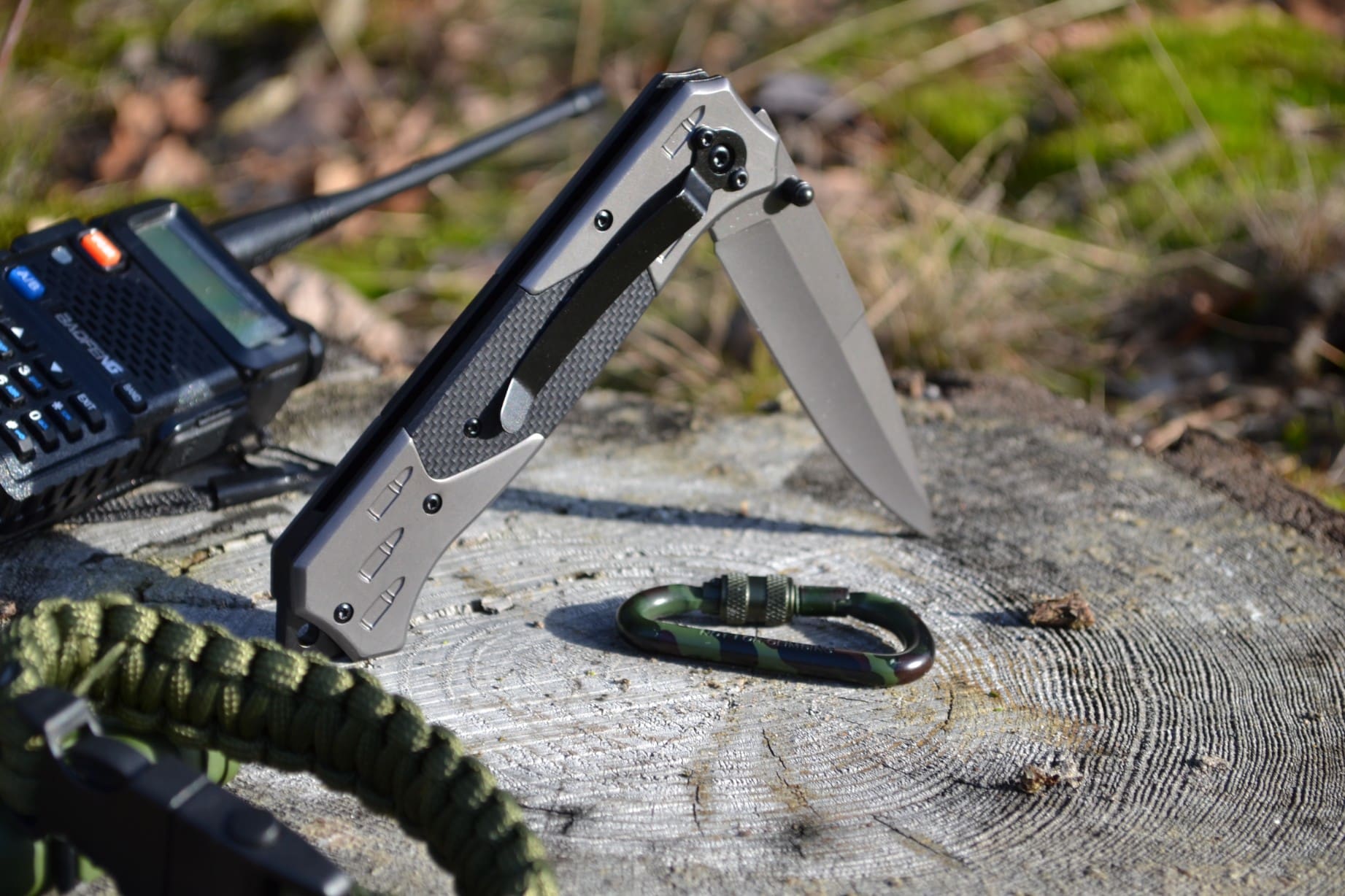 Nóż survivalowy dodatek do plecaka stal nierdzewna - obrazek 4
