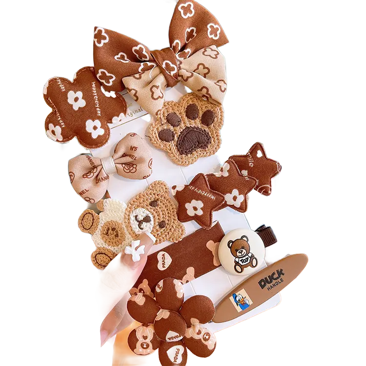 Komplet spinek, wsuwek do włosów Dziewczęcy Beż typ XXIV