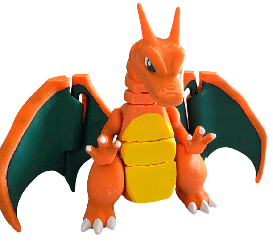 Ruchoma figurka Pokémon Charizard - kolekcjonerska zabawka dla fanów Pokémon