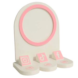 Nowoczesny stojak z funkcją NFC do promocji Twoich mediów społecznościowych