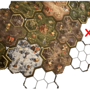 Heroes 3 -  Ramka / Podstawka Pod Kafle Terenu - 8 szt. Gra Planszowa