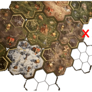 Heroes 3 -  Ramka / Podstawka Pod Kafle Terenu - 16 szt. Gra Planszowa